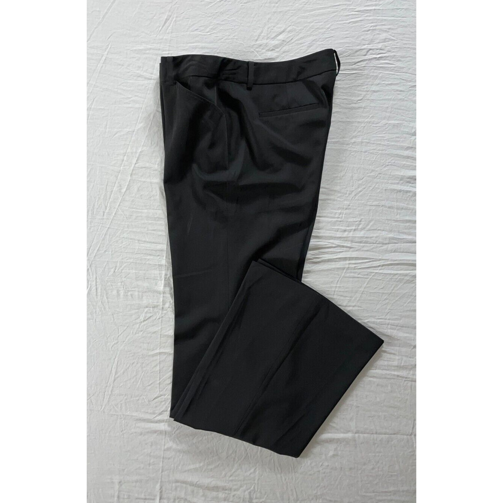 Tahari Samantha Flare Leg Microfiber Dress Pants, Trousers. Black, Size 10? EUC!